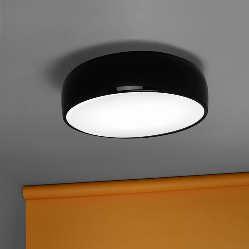 Arisha Modern LED Deckenleuchte Schale Wohnzimmer, Schwarz/Weiß, Metall Acryl