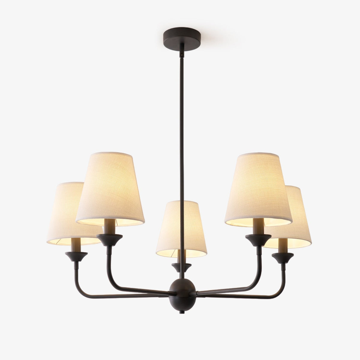 Zesorel Vintage Industrial Kronleuchter aus Stoff