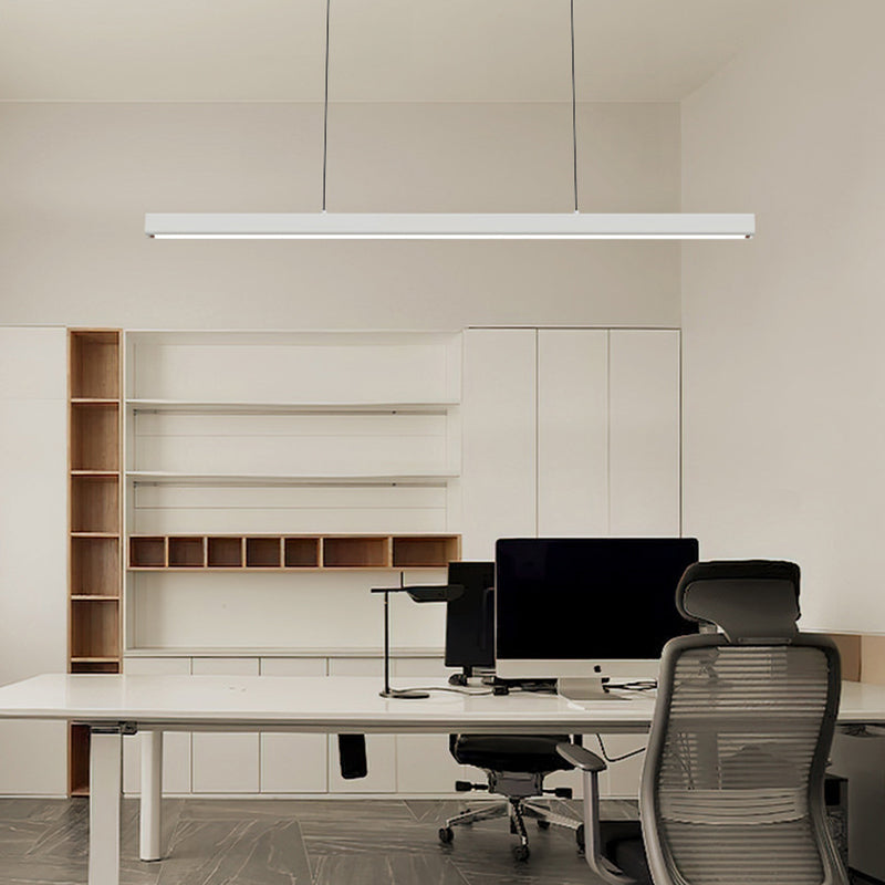 Arisha Pendelleuchte Linear  Metall&Holz Modern LED  Schwarz/Weiß  Wohnzimmer