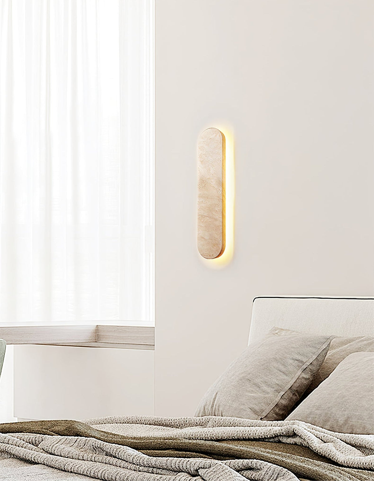 Elraee Travertine Wandleuchte