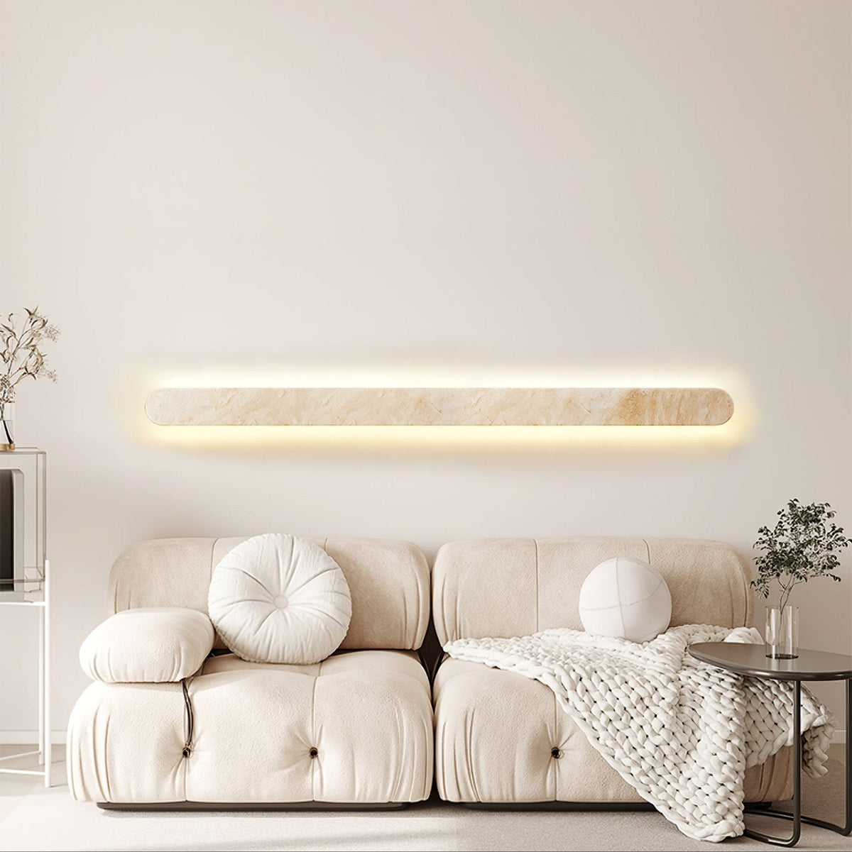 Elraee Travertine Wandleuchte