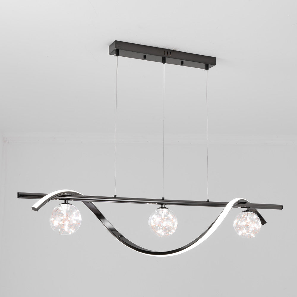 Kristy Pendelleuchte  Glas Modern LED  Metall  Esszimmer Wohnzimmer