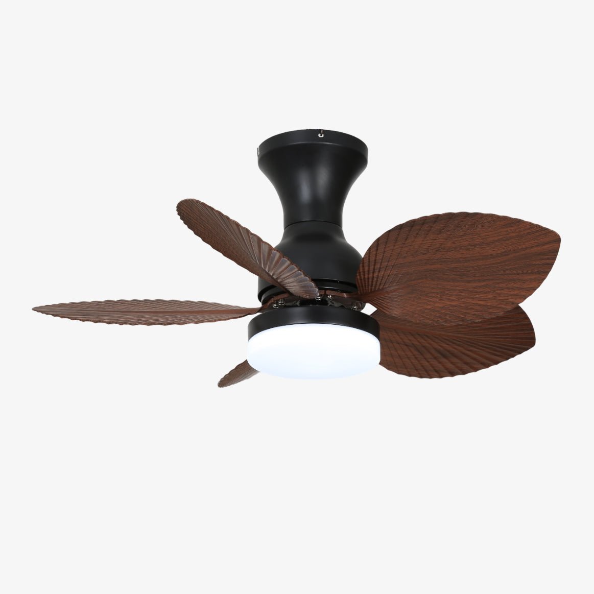 Rinirian Vintage Holz Deckenventilator mit Beleuchtung