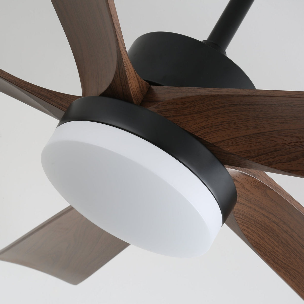 Eryndor Moderner Deckenventilator mit Beleuchtung aus Holz