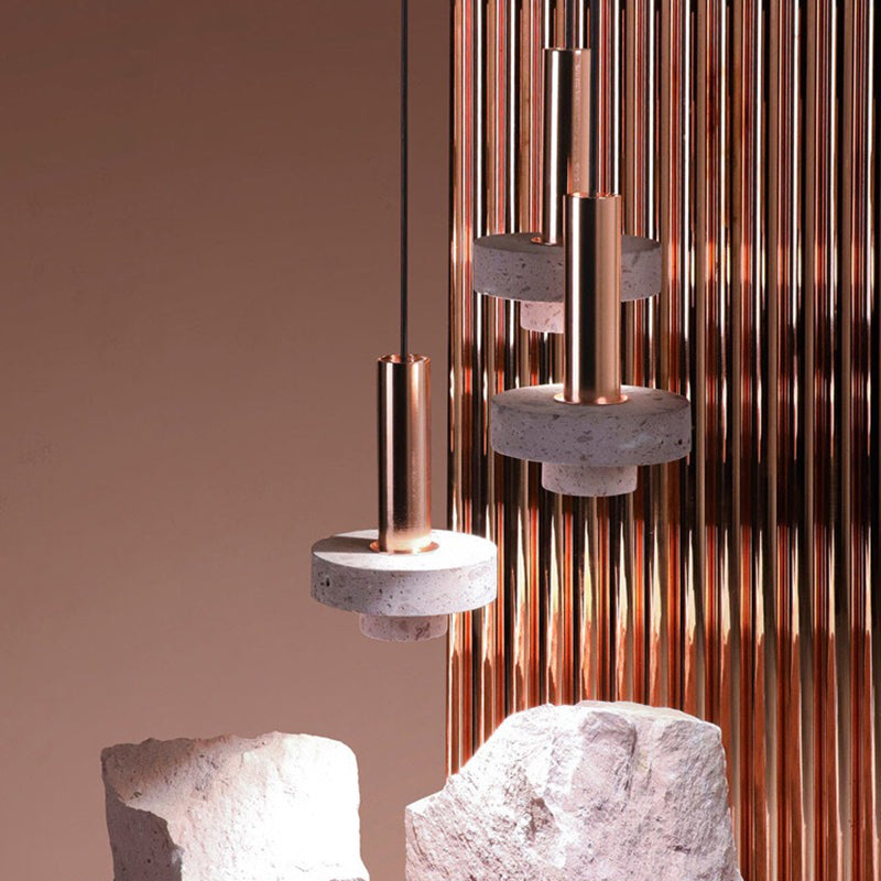 Arisha Modern LED Pendelleuchte Zylinder Wohn/Schlafzimmer Metall