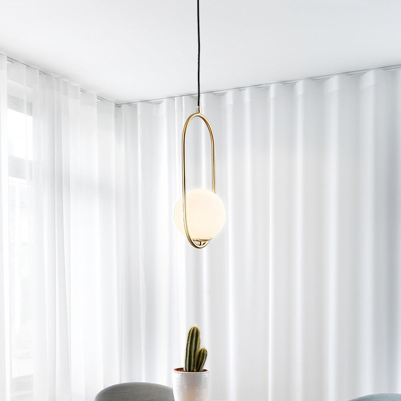 Valentina LED Pendelleuchte Kugel Ess/Wohnzimmer Metall/Glas