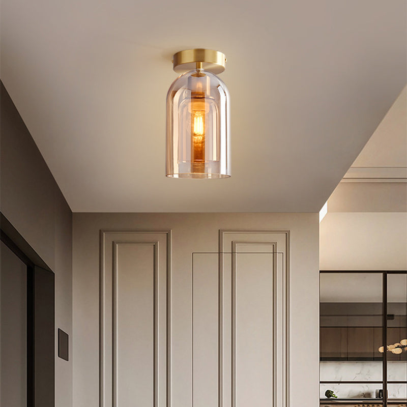 Arisha Modern LED Decken/Pendelleuchte Grau Wohn/Esszimmer Metall Glas