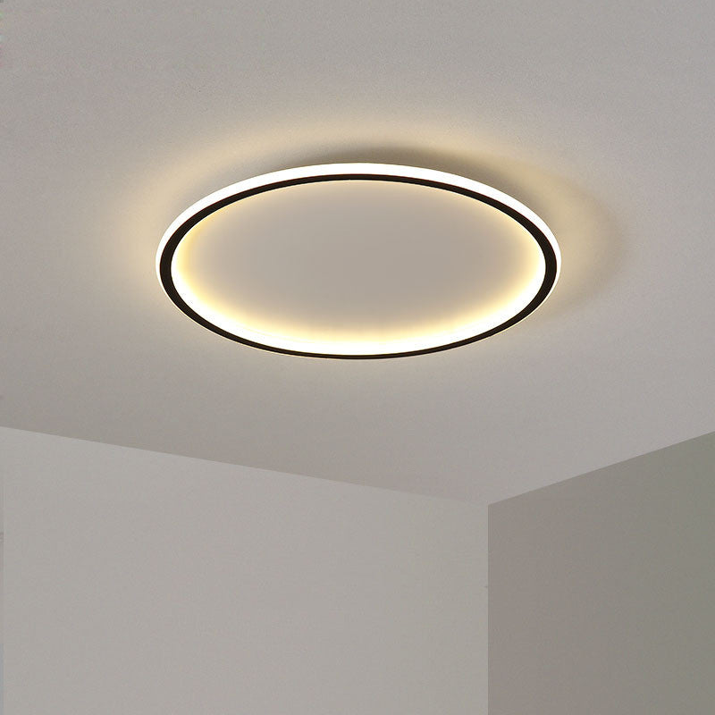 Arisha Modern Ring LED Deckenleuchte Schwarz/Weiß Wohn/Schlafzimmer