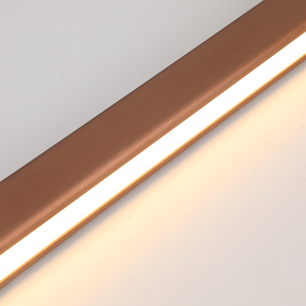 Arisha Moderne LED Pendelleuchte Linear Schwarz/Braun Esszimmer Metall