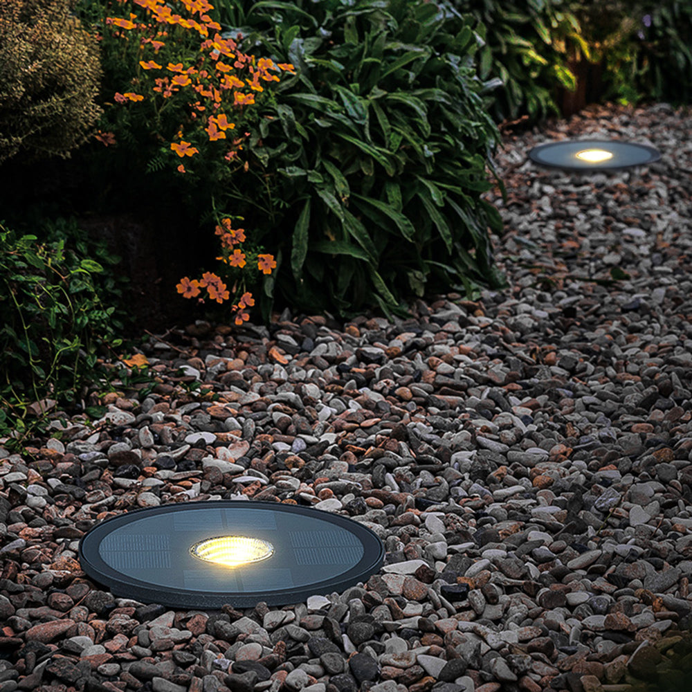 Ray Modern LED Außenleuchte Schwarz/Weiß Solar Garten/Terrasse Metall&Acryl