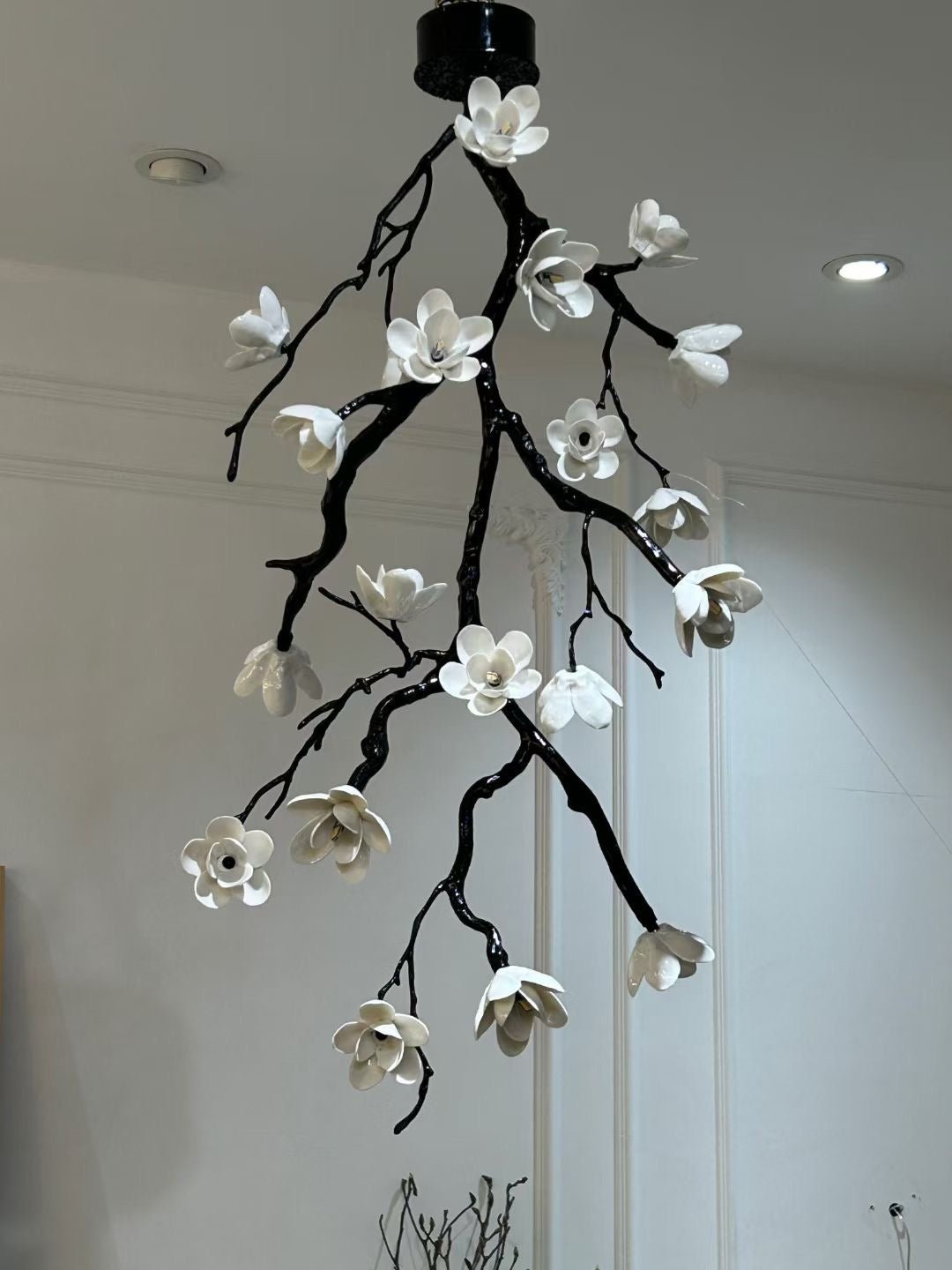 Rae Kronleuchter Schwarz Branch Flower