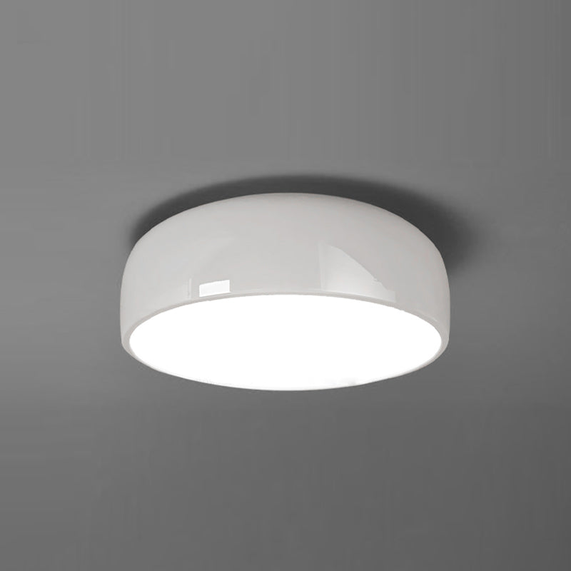 Arisha Modern LED Deckenleuchte Schale Wohnzimmer, Schwarz/Weiß, Metall Acryl
