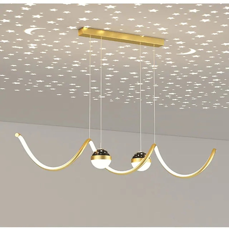 Arisha Moderne LED Pendelleuchte Stern-Design Esszimmer Metall/Acryl