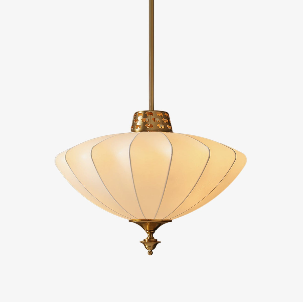 Ortalara Elegance Vintage Bloom Seiden-Pendelleuchte
