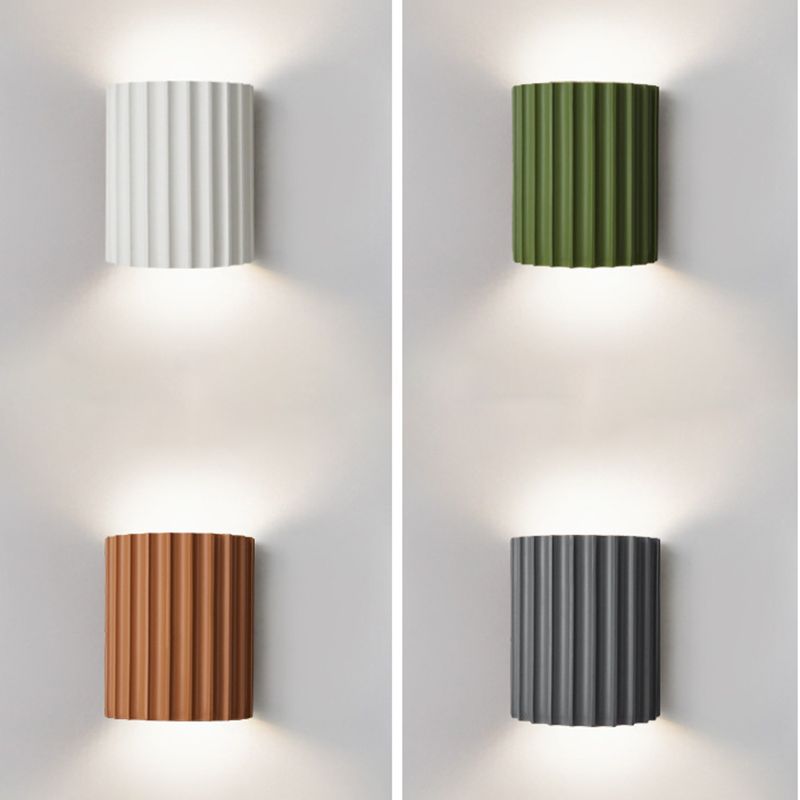 Arisha Postmodern LED Wandleuchte Weiß/Grün/Orange/Grau/Dunkelblau Schlafzimmer Harz