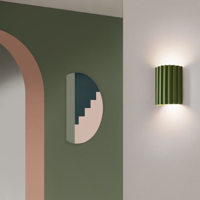 Arisha Postmodern LED Wandleuchte Weiß/Grün/Orange/Grau/Dunkelblau Schlafzimmer Harz