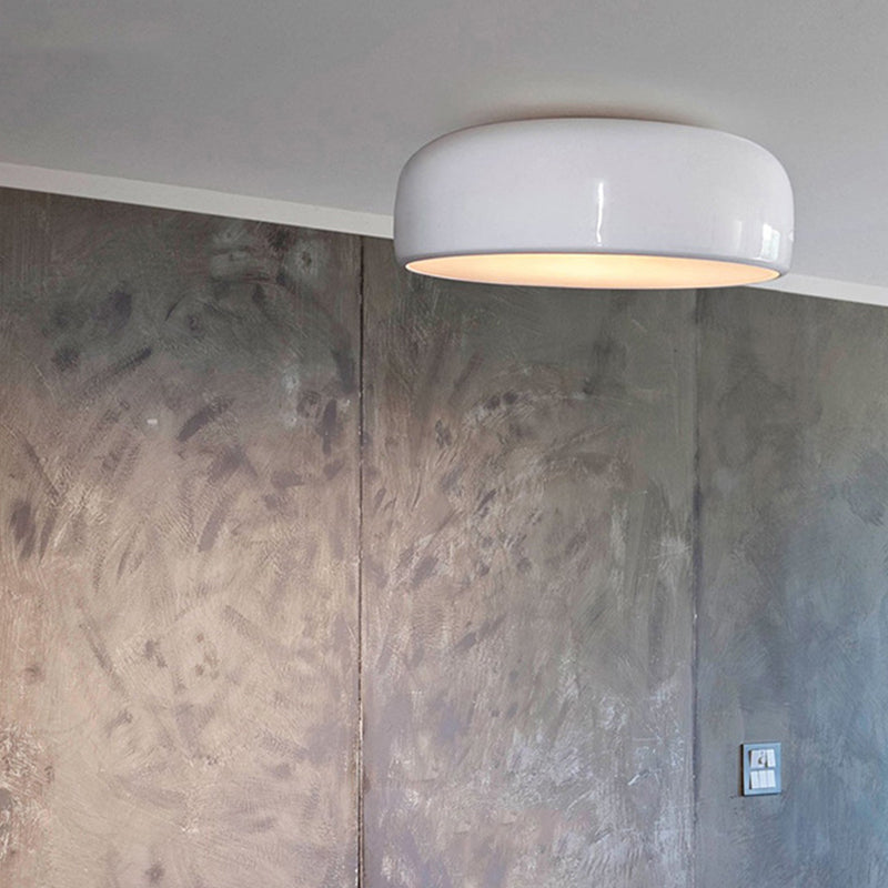 Arisha Modern LED Deckenleuchte Schale Wohnzimmer, Schwarz/Weiß, Metall Acryl