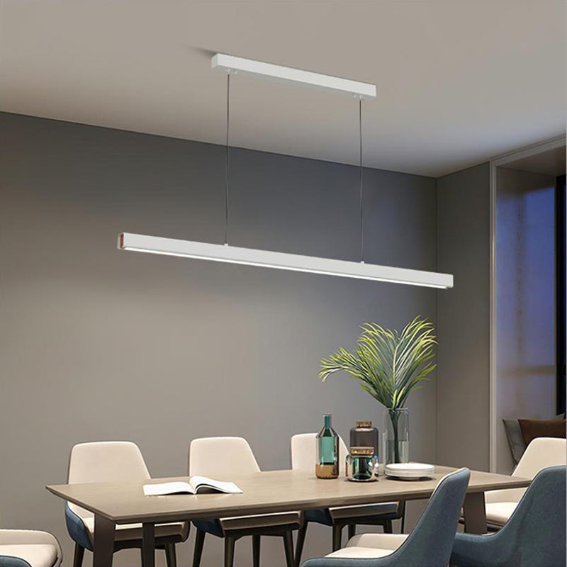 Arisha Pendelleuchte Linear  Metall&Holz Modern LED  Schwarz/Weiß  Wohnzimmer