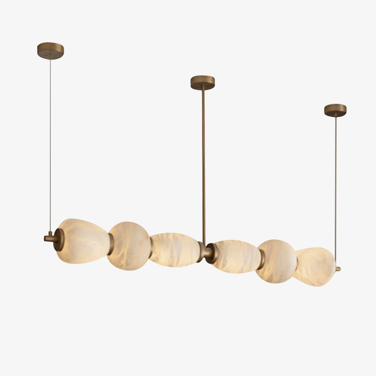 Saroa Alabaster Linear Pendelleuchte