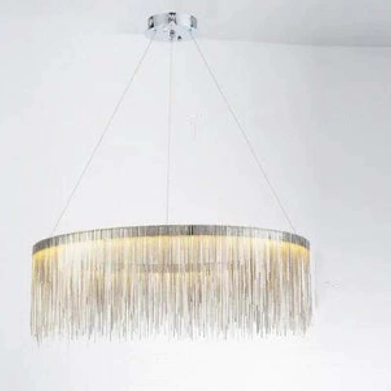 Kristy Nordisch Kronleuchter Silber/Rosegold Schlaf/Wohnzimmer