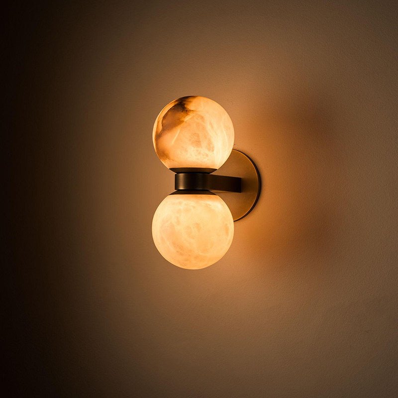 Lumenor Alabaster Celestia Orb Wandleuchte