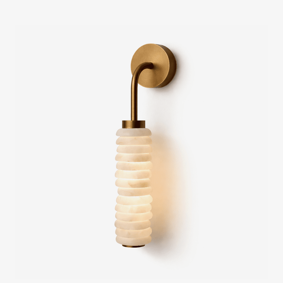 Helix Alabaster-Wandleuchte