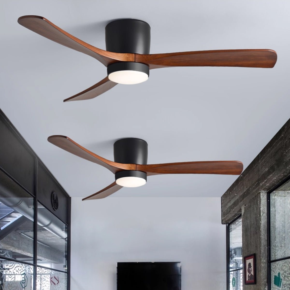 Elaerine Deckenventilator mit Beleuchtung