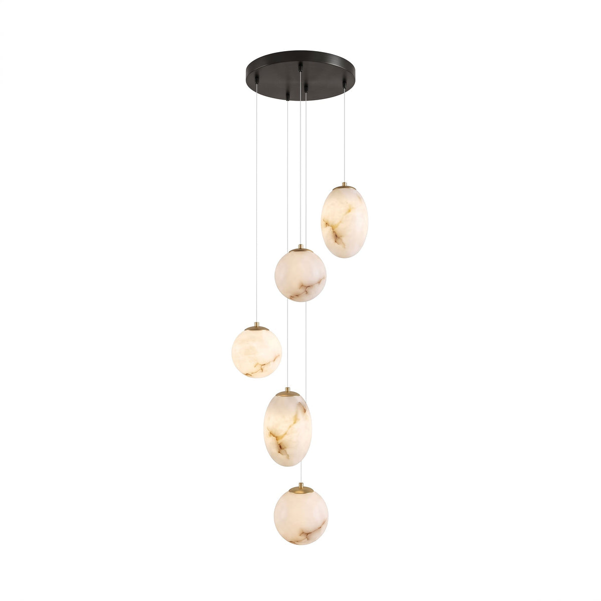 Norik Minimalistische Pendelleuchte aus Alabaster