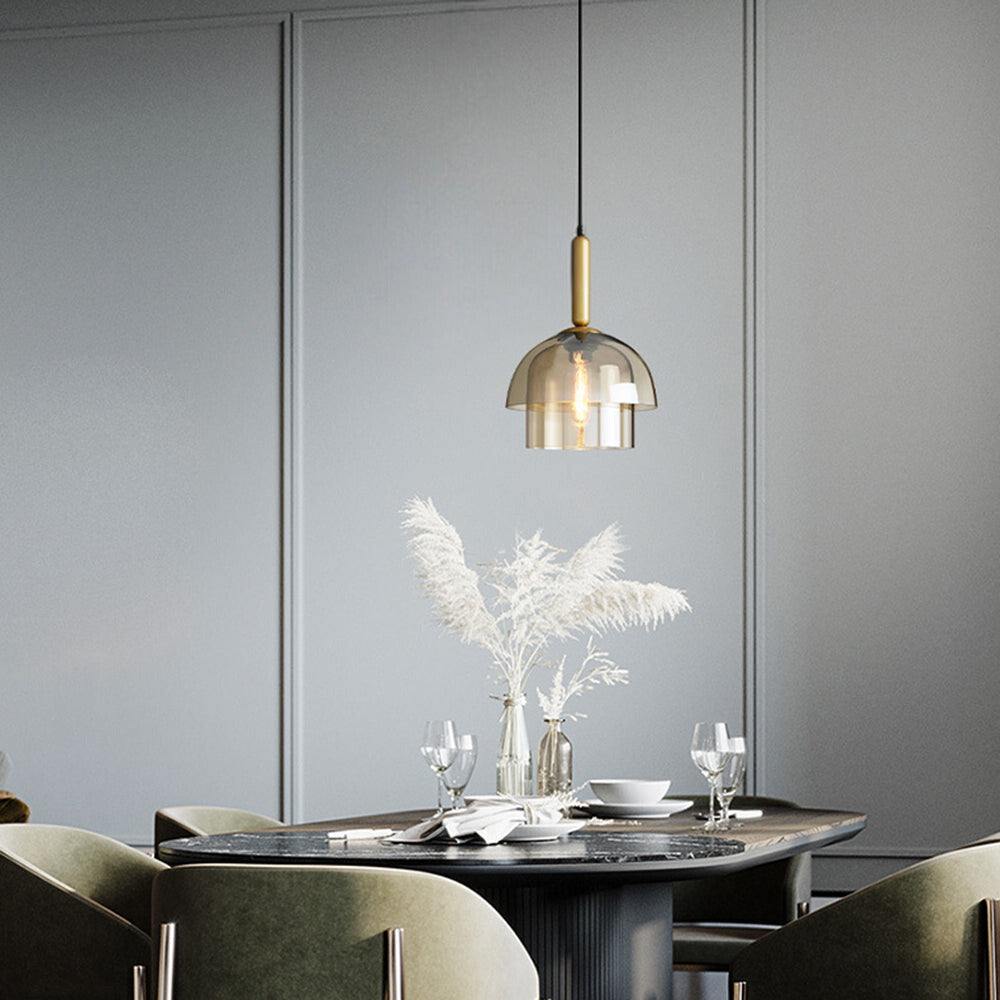 Valentina Modern Metall Glas Pendelleuchte Wohnzimmer Schlafzimmer