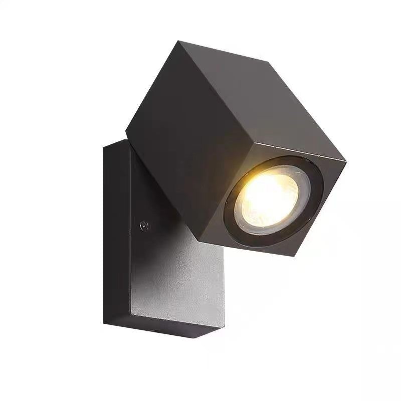 Ray Modern LED Drehbar Außenwandlauchte Metall Strahler Garten