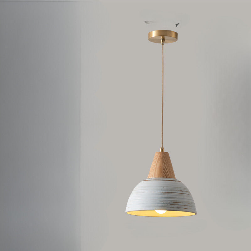 Muto Nordic LED Pendelleuchte Metall/Keramik/Holz Schlafzimmer
