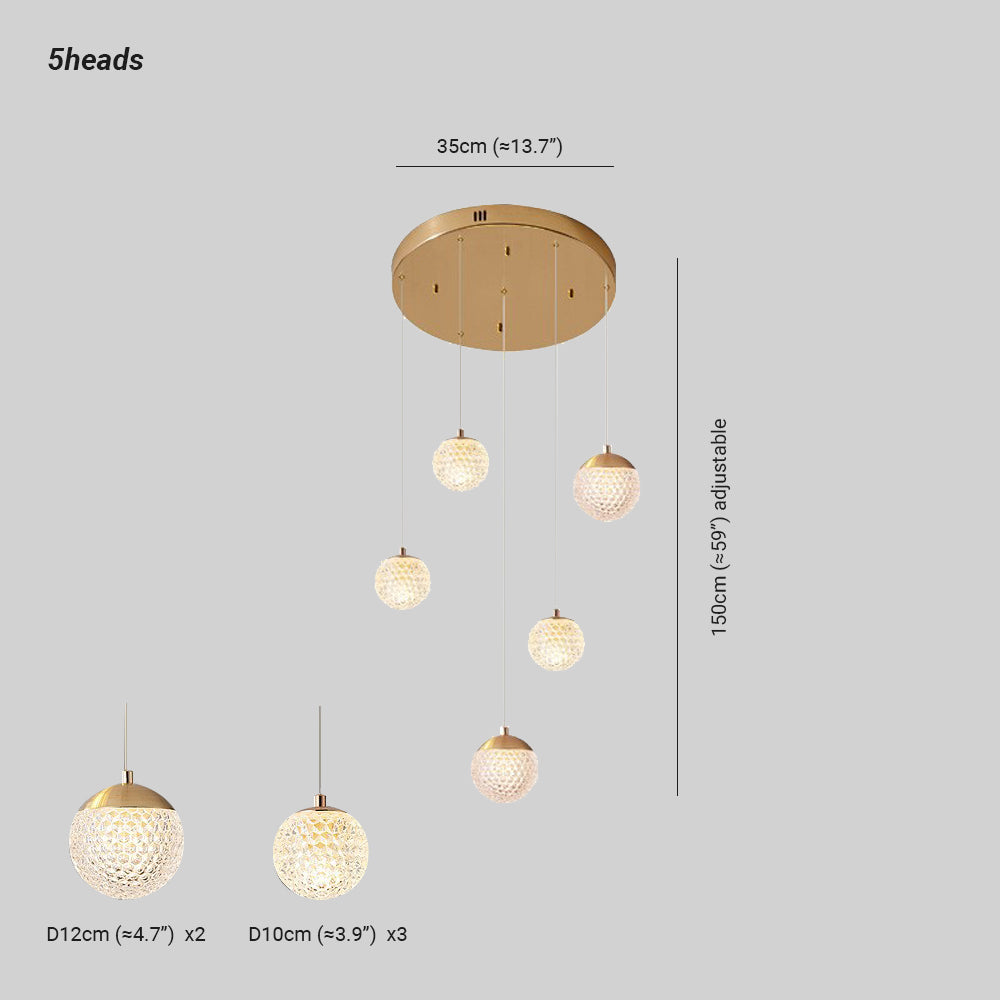 Arisha Design/Modern LED Pendelleuchte Schlafzimmer/Esszimmer Gold
