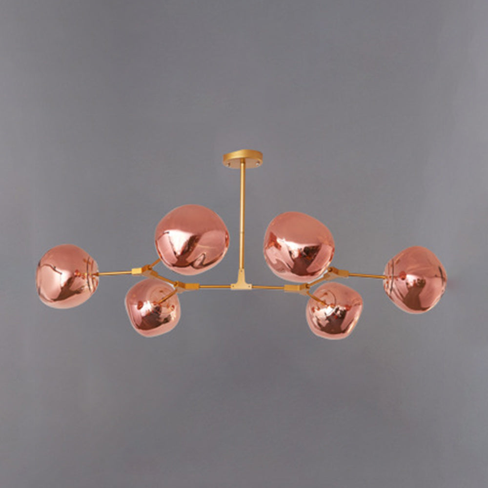 Arisha Modern Kugel LED Pendelleuchte Rosegold/Gold/Chrom Wohn/Schlafzimmer Metall&Acryl