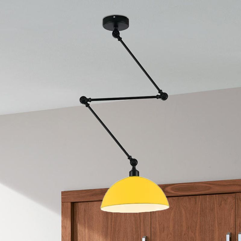 Aria Modern LED Pendelleuchte Schwarz/Rot/Gelb/Grün Ess/Wohn/Schlafzimmer Metall