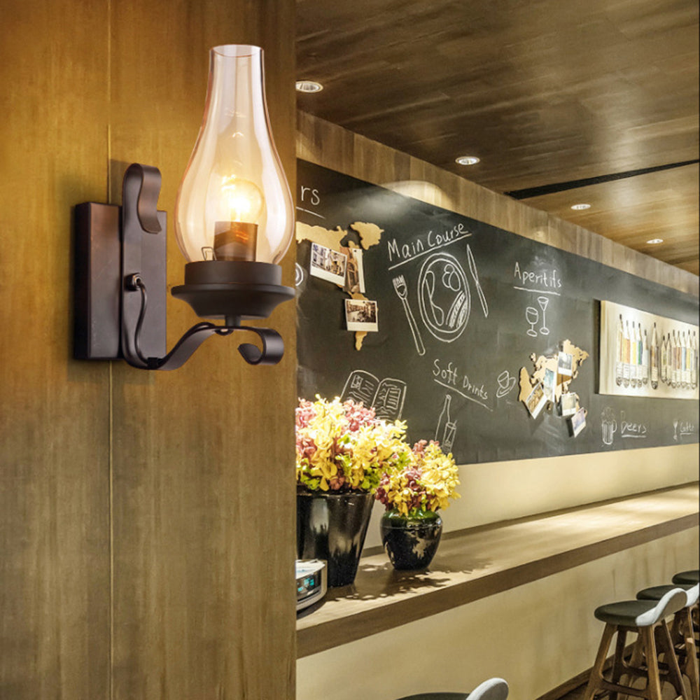 Silva Designer LED Wandlampe Wohnzimmer/Schlafzimmer Holz/Metall