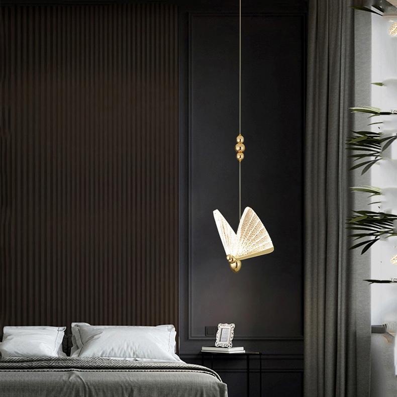 Kristy   Pendelleuchte Gold/Bunt Schlaf/Wohnzimmer Eisen