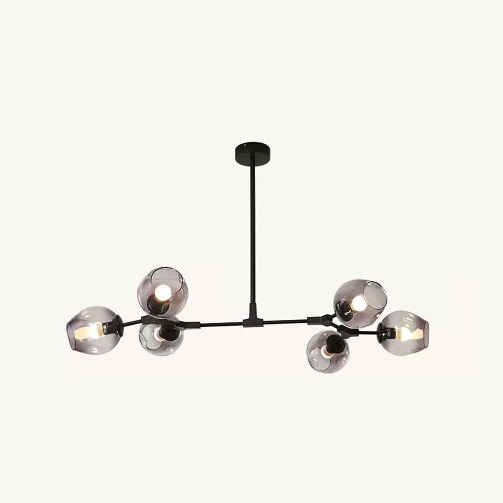 Valentina Pendelleuchte Schwarze/Gold Wohnzimmer/Schlafzimmer Glas