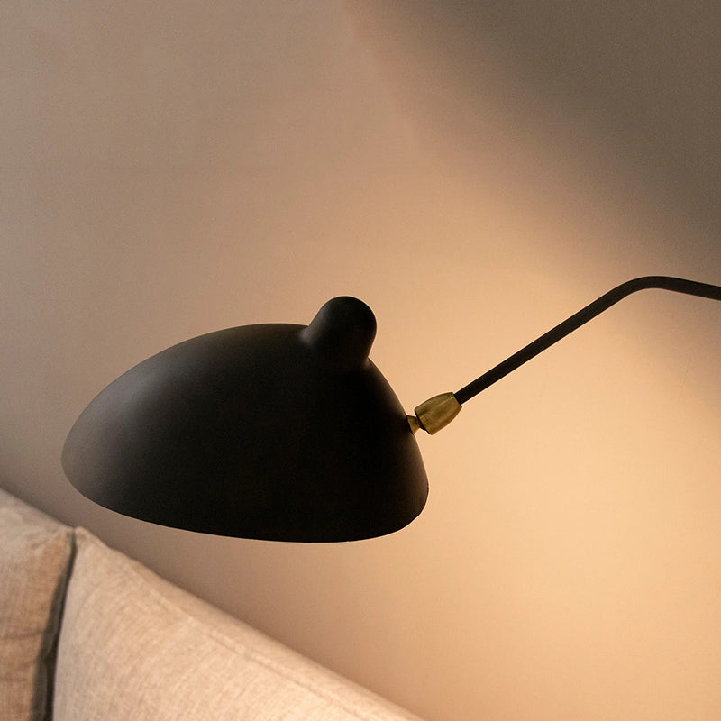 Arisha Modern LED Wandleuchte Schwarz Wohn/Schlafzimmer Metall