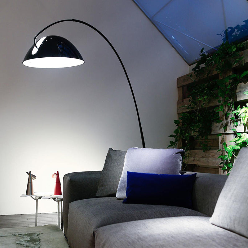 Avi Modern LED Bogen Schale Stehlampe Metall Wohnzimmer Schlafzimmer