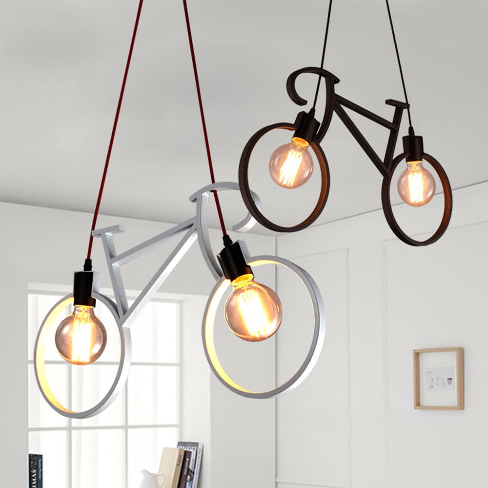 Mira Modern kreative Fahrrad Form LED Pendelleuchte Metall Kinderzimmer