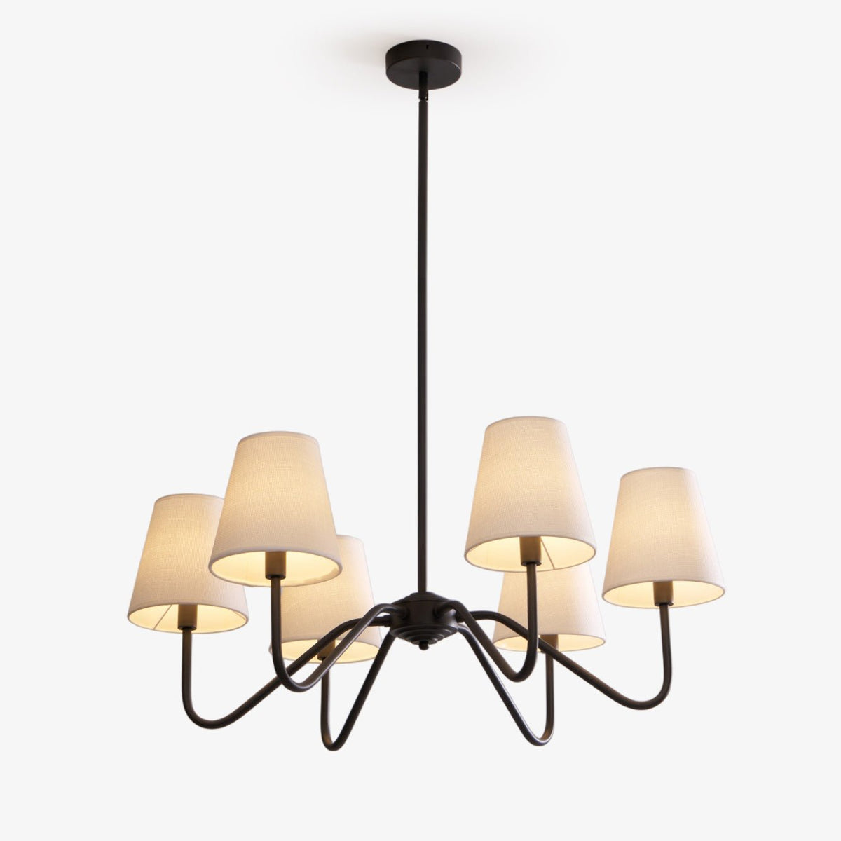 Aurvarira Kronleuchter Lumos Classic Schwarz Stoff