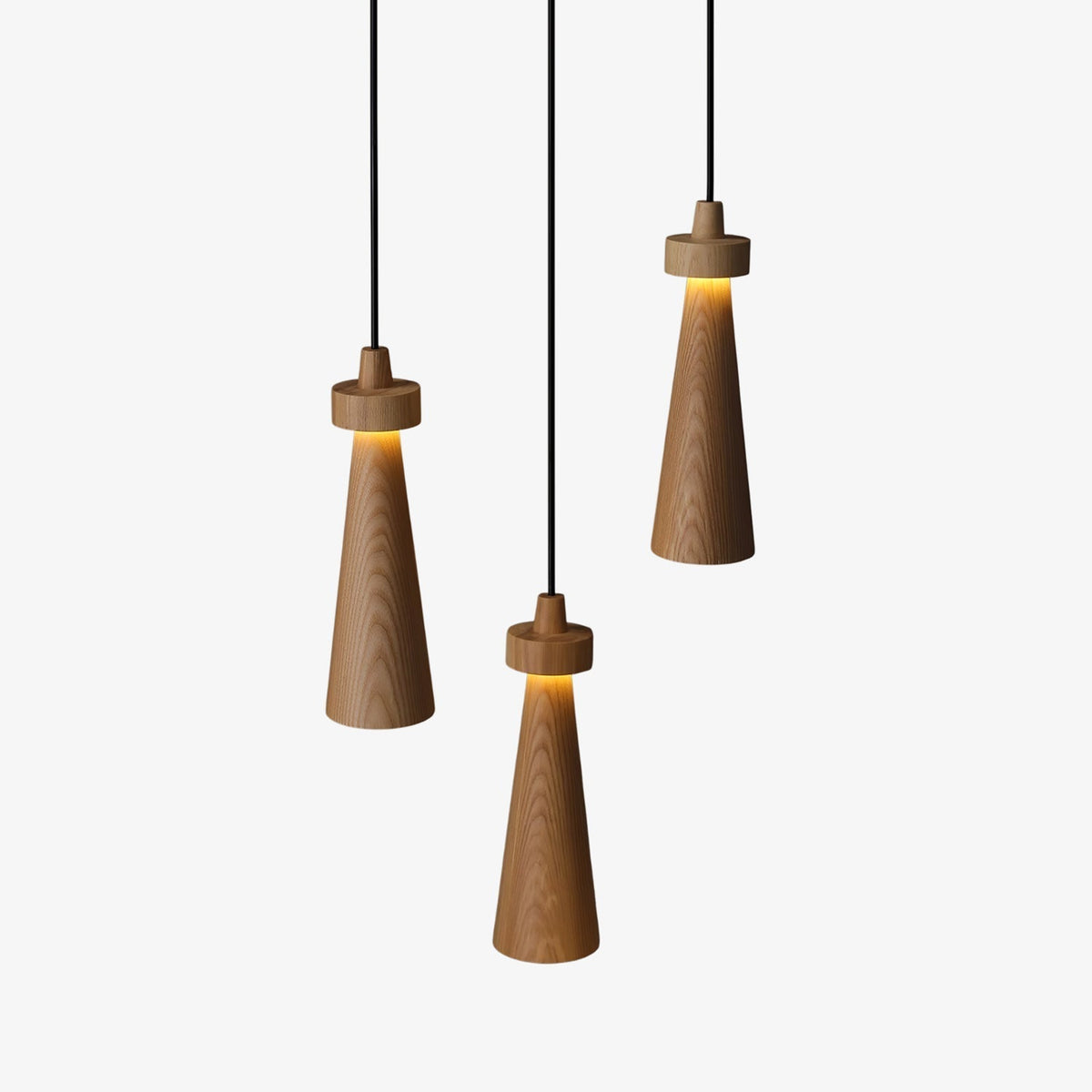 Tesno Minimalistische Pendelleuchte aus Holz