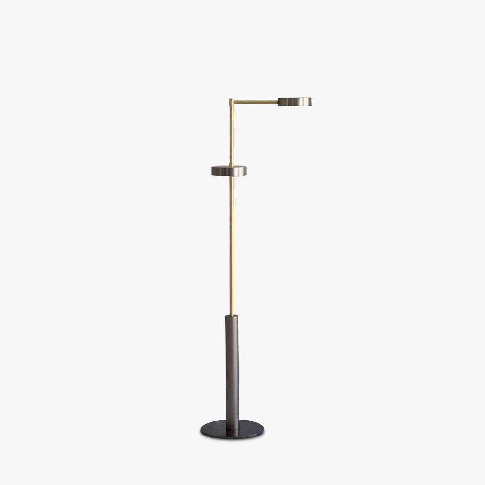 Mira Modern LED Stehlampe Gold Wohn/Schlafzimmer Metall