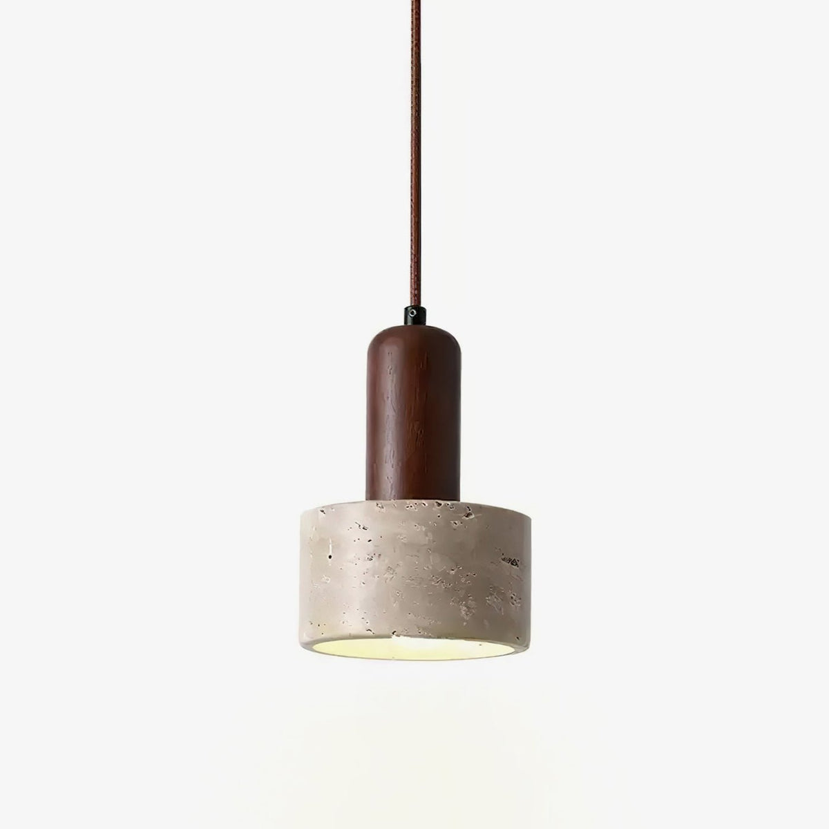 Jlynis Dual-Material Travertine Pendelleuchte