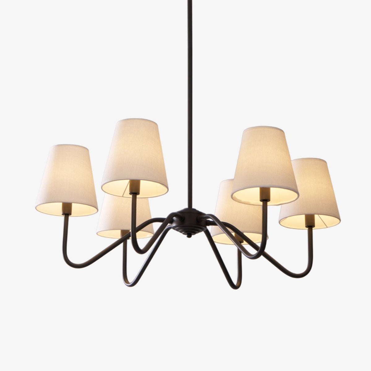 Aurvarira Kronleuchter Lumos Classic Schwarz Stoff