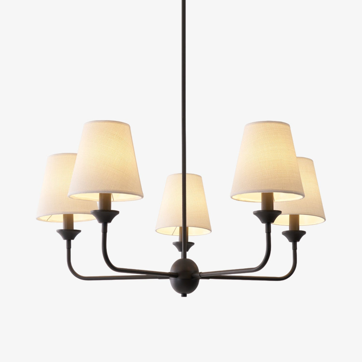 Zesorel Vintage Industrial Kronleuchter aus Stoff