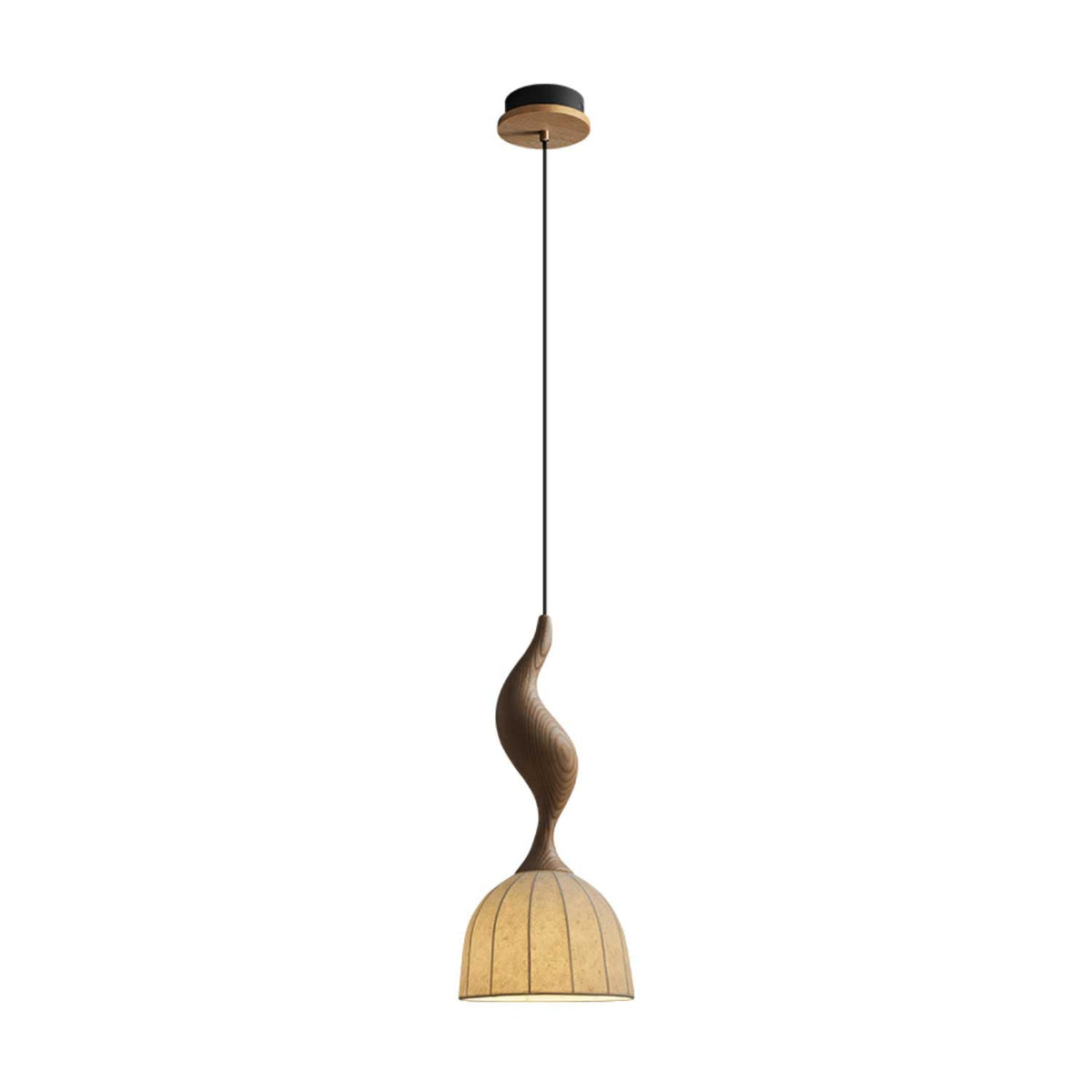 Colire Kreativität verdrehtes Holz Pendelleuchte