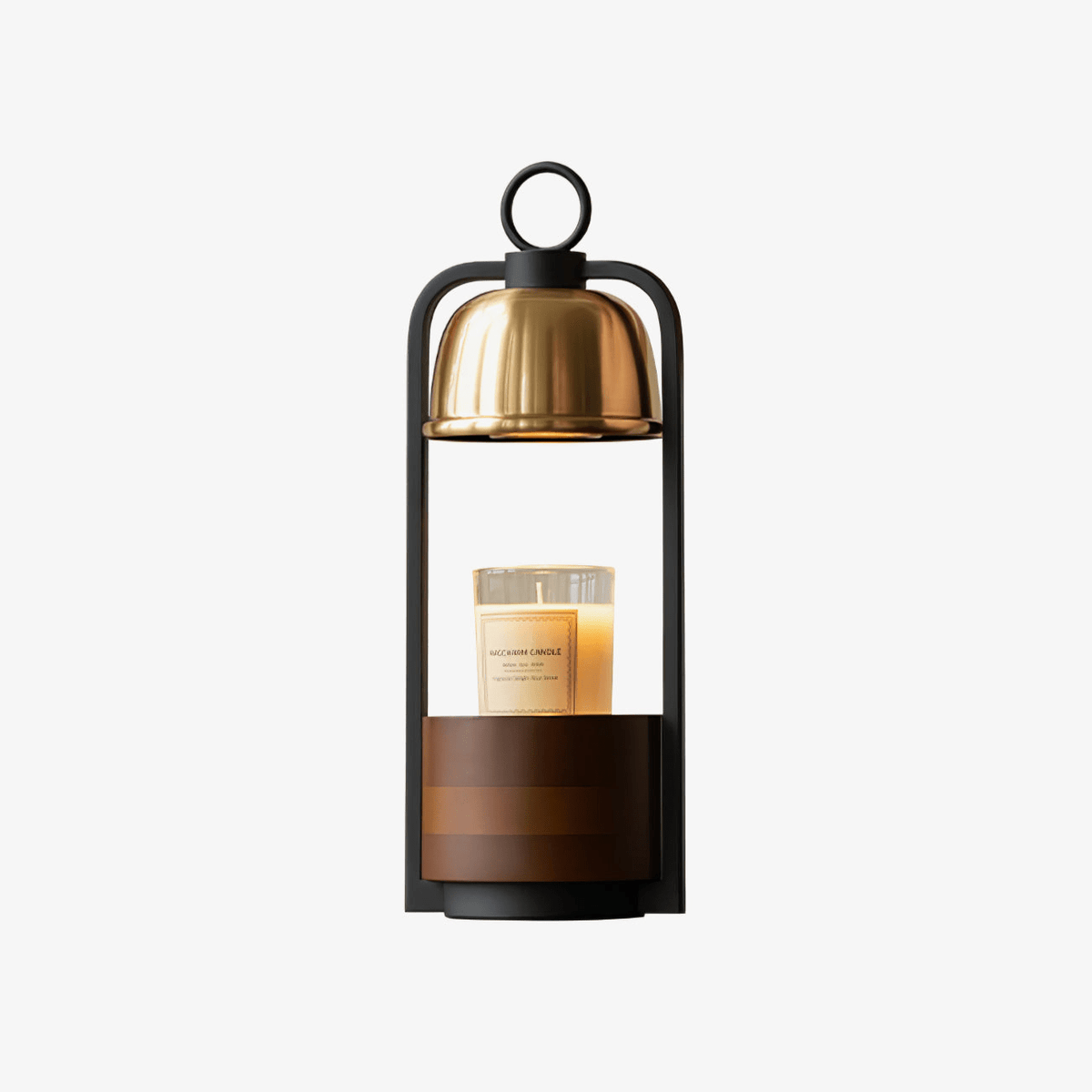Rosa Tischleuchte aus Holz im Holz-Design -Oberfläche