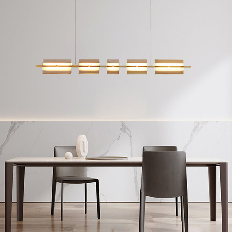 Arisha Modern Pendelleuchte Schwarz/Kupfer, Metall&Glas