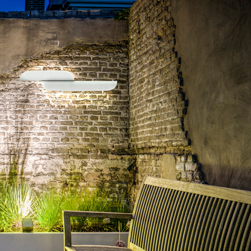 Ray Modern LED Wandleuchte Außen/Innen Weiß/Schwarz Garten/Flur